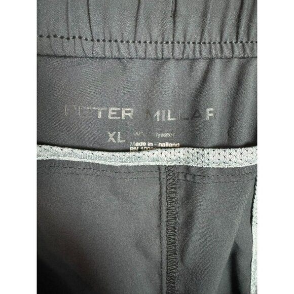 Peter Millar Swift Performance Shorts Size XL Black Active Stretch Pull On Golf - Picture 11 of 14